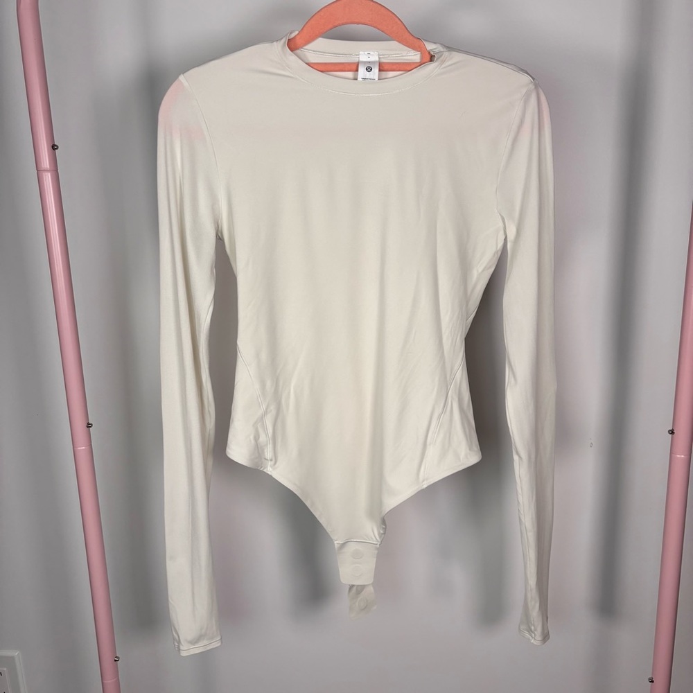 lululemon athletica White Long Sleeve Bodysuit